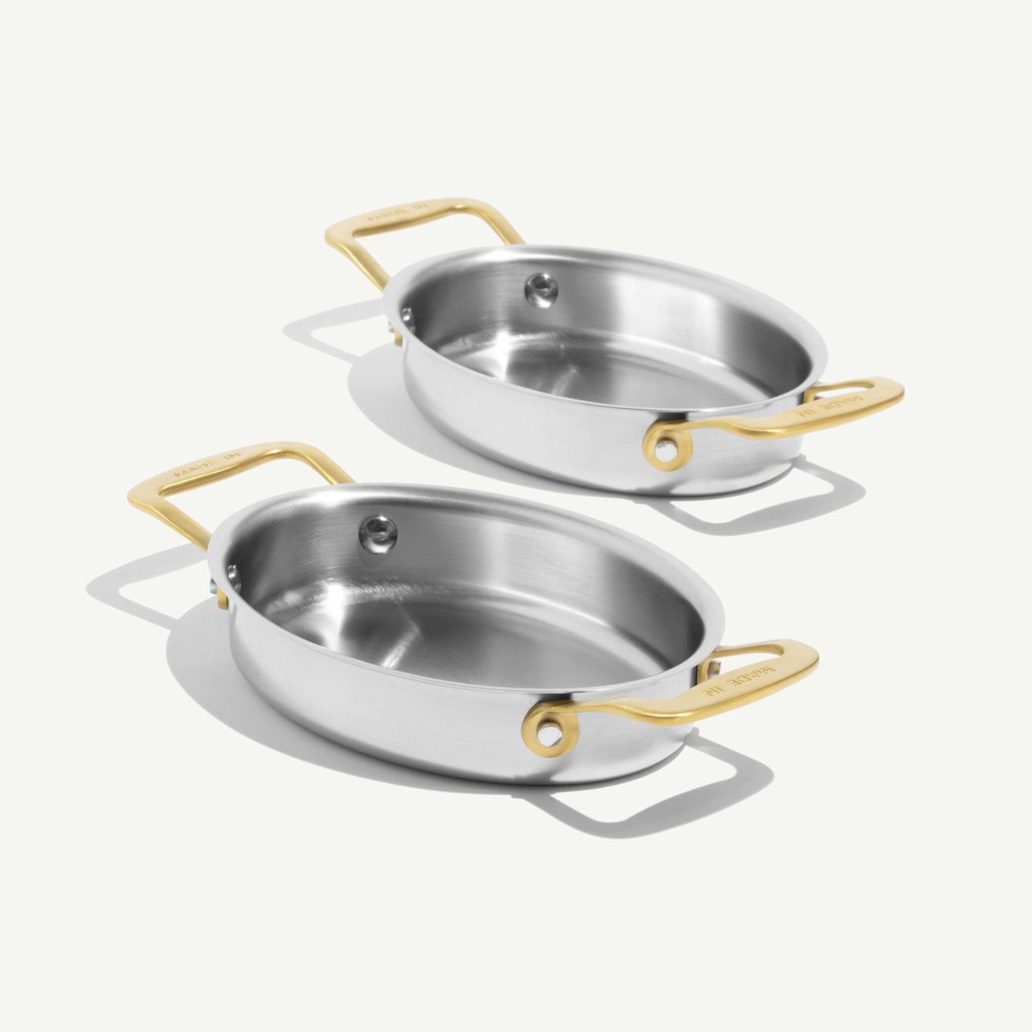Stainless Steel Oval Gratin Dishes