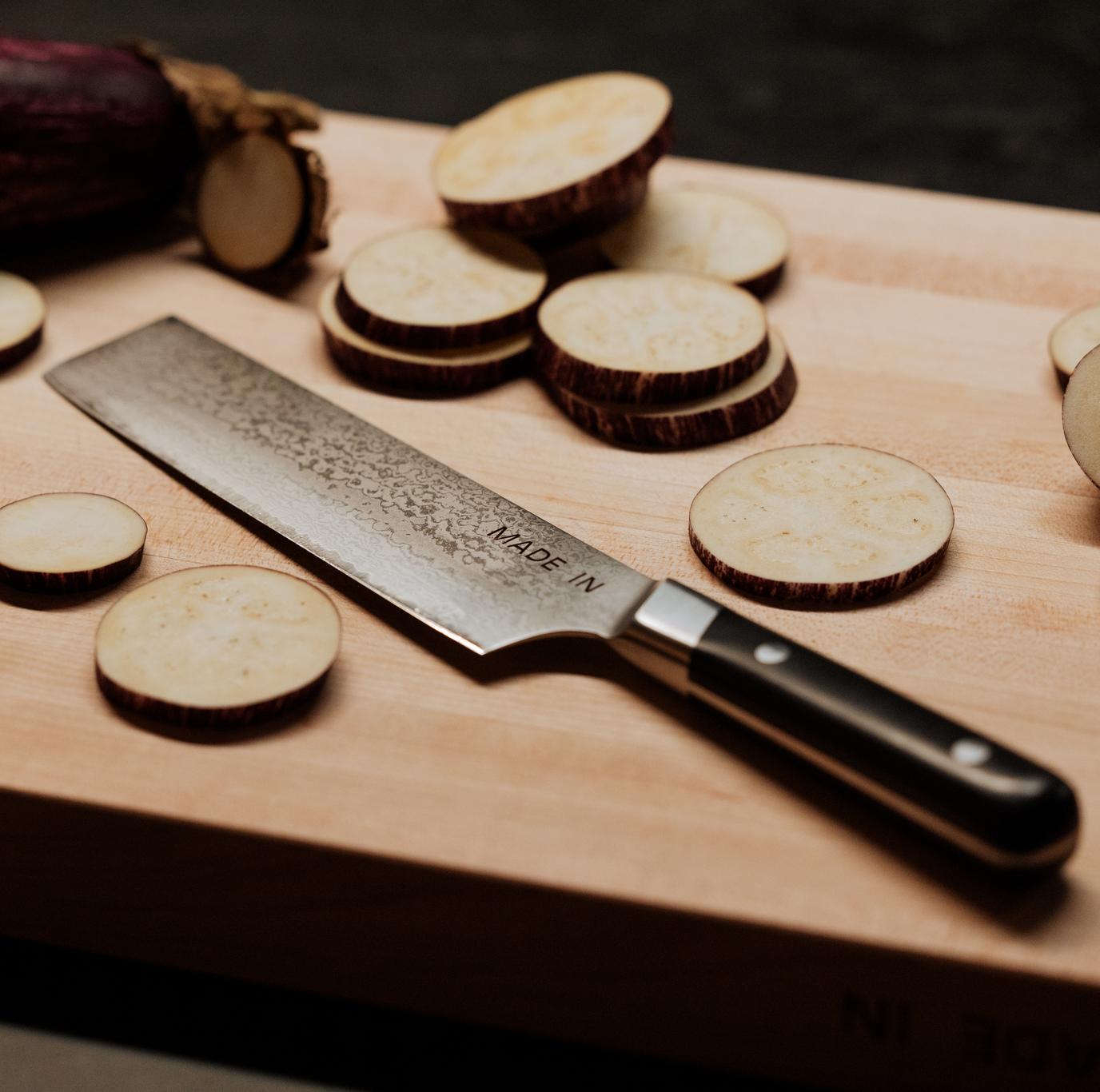 Japanese Damascus Nakiri Knife