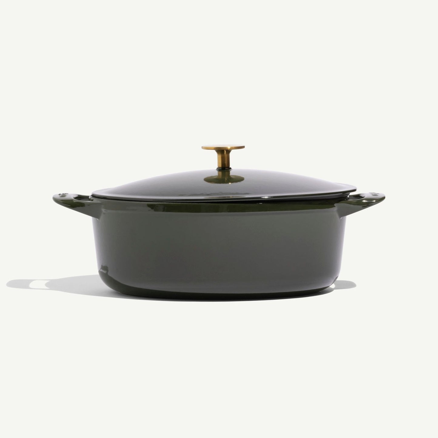 Enameled Cast Iron Oval Dutch Oven