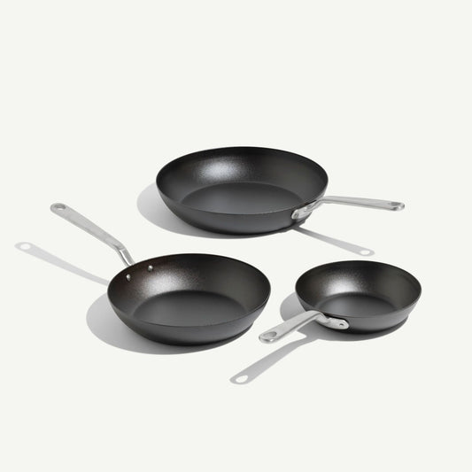 Seasoned Carbon Steel Frying Pan