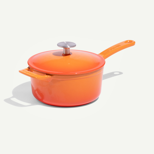 Enameled Cast Iron Saucepan