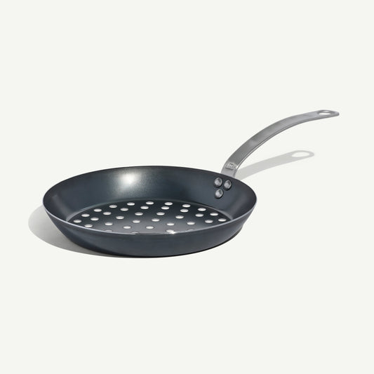 Seasoned Carbon Steel Grill Frying Pan