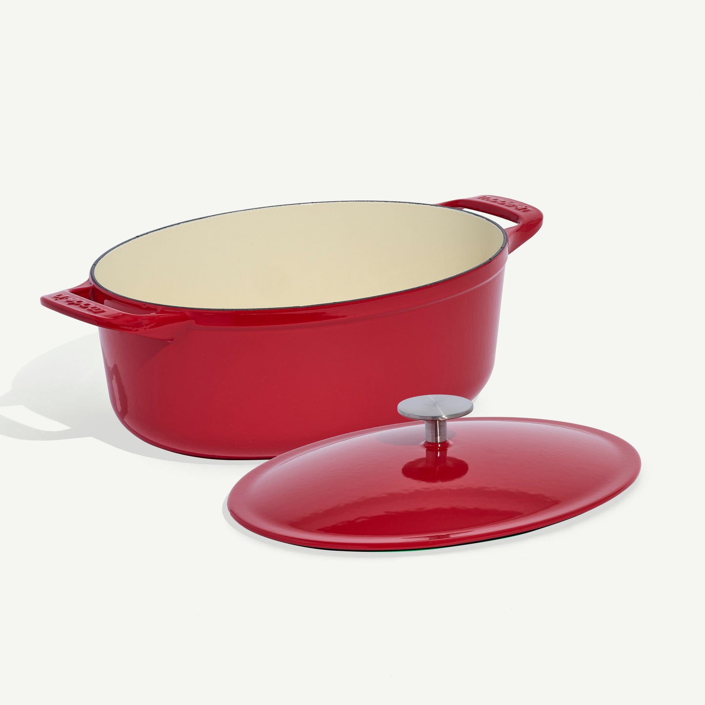 Enameled Cast Iron Oval Dutch Oven