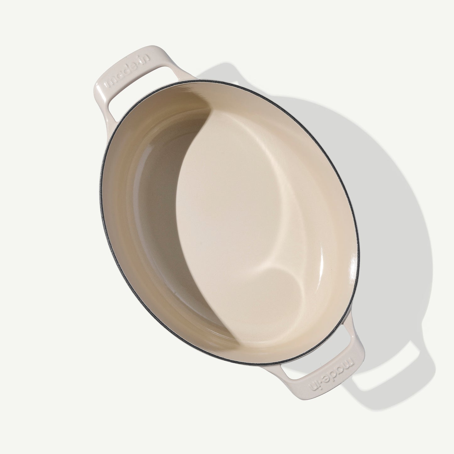 Enameled Cast Iron Oval Dutch Oven